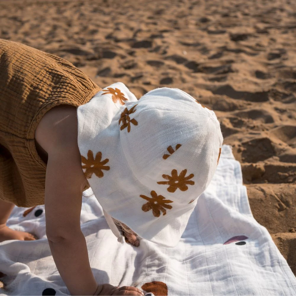 【Only 1 left】Organic Cotton Sun Hat /Blossom