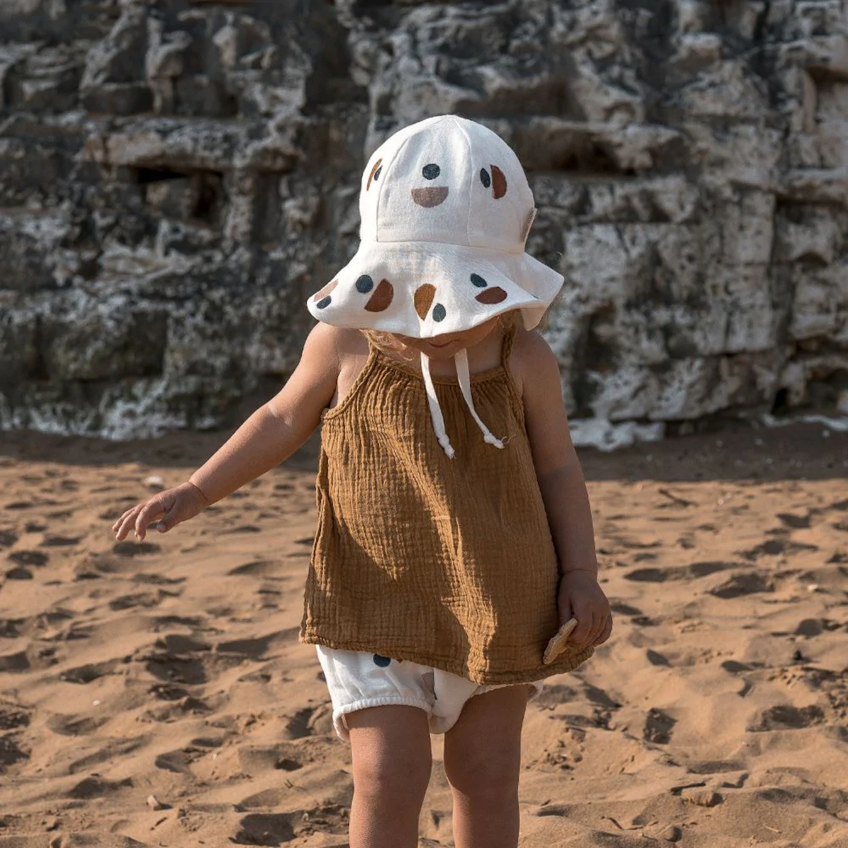 Organic Cotton Sun Hat /Moon