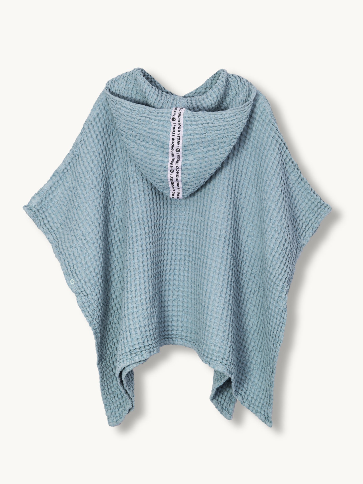 waffle
poncho/sky blue