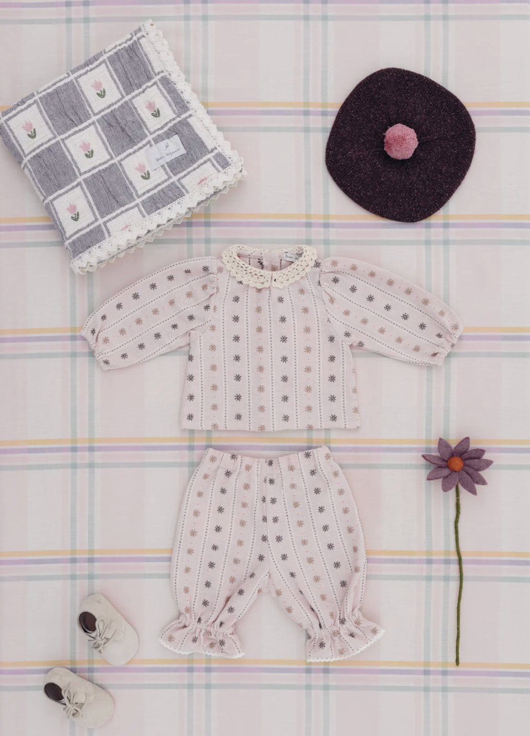 Claire Baby Pants/Fall Floral Jaquard