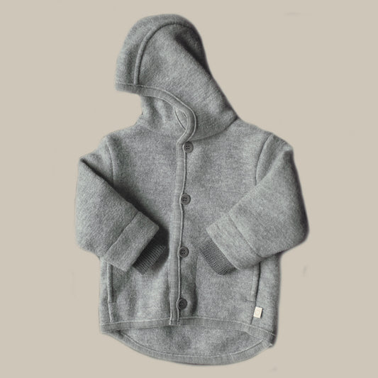 Boiled Wool Jacket/grey