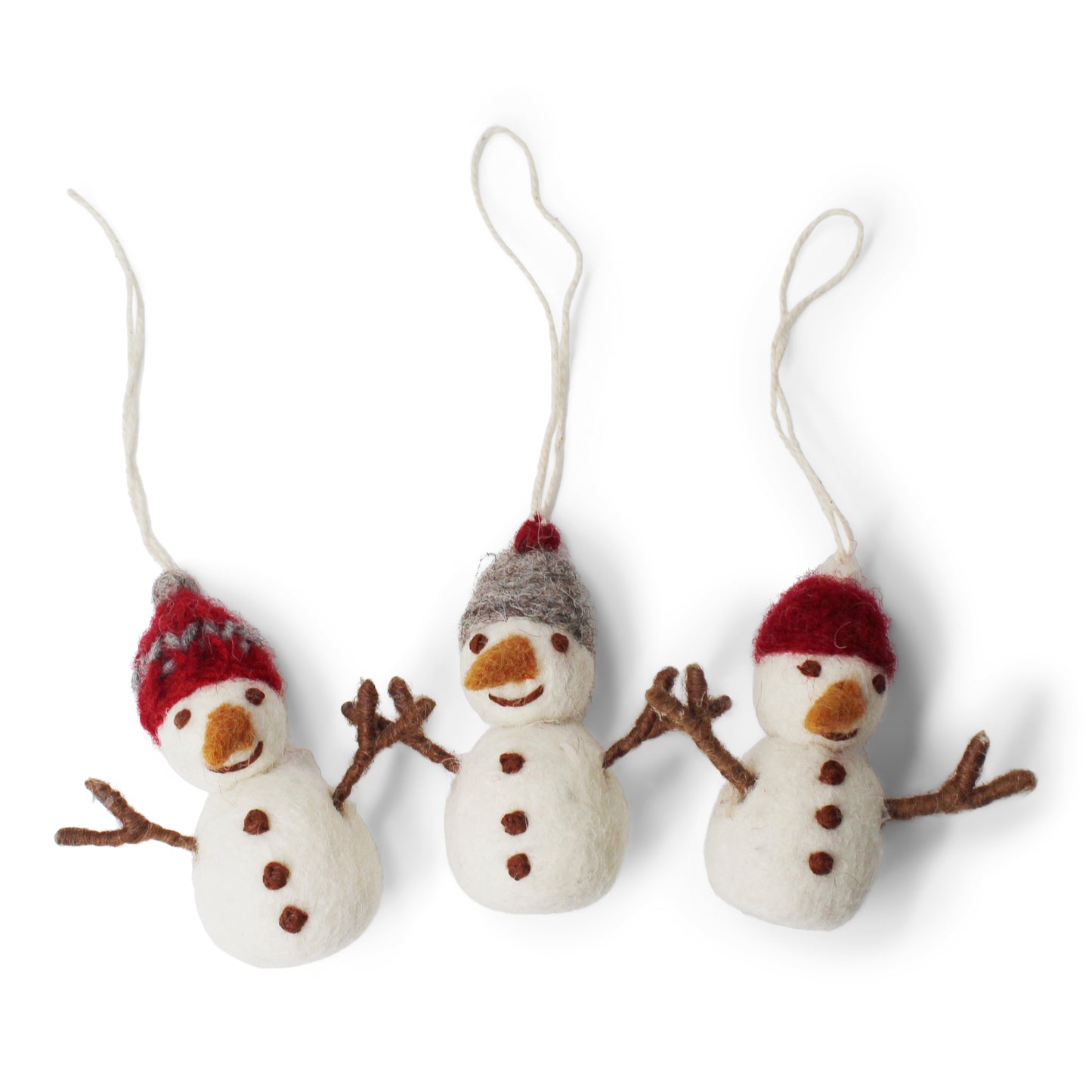 Snowman w/Hat - Set of 3