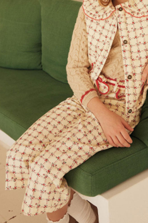 LISSY PANTS/GEOMETRIC ROSES