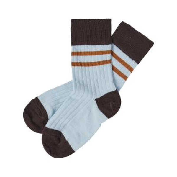 Colour Block Socks/CLOUD