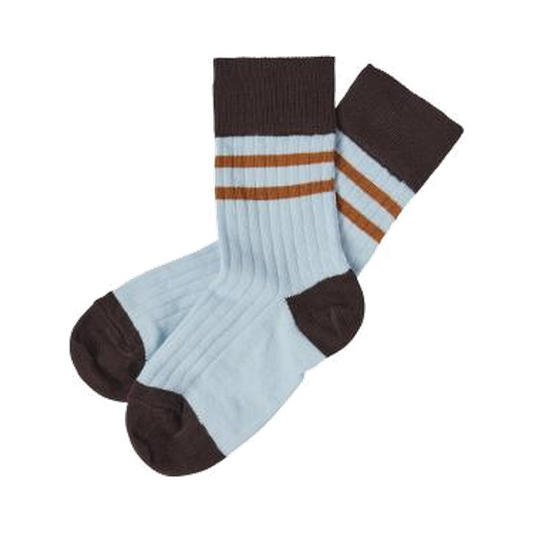 Colour Block Socks/CLOUD