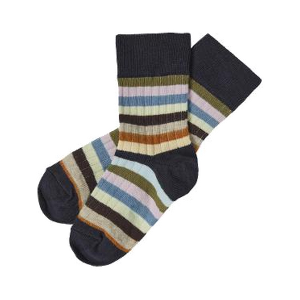 Classic Striped Socks/DARK NAVY/MULTI STRIPE