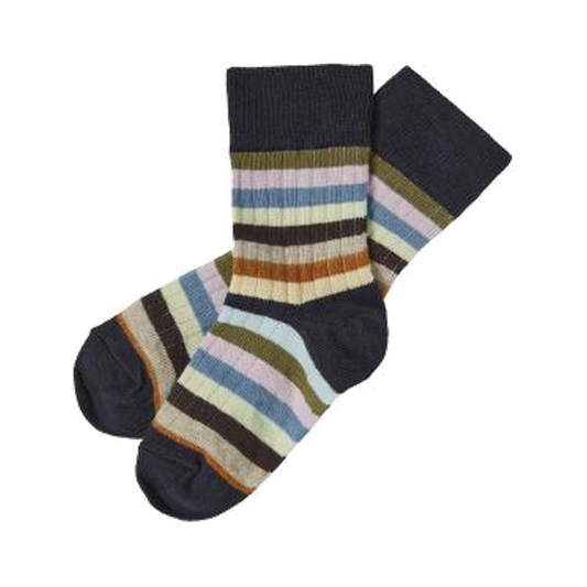 Classic Striped Socks/DARK NAVY/MULTI STRIPE