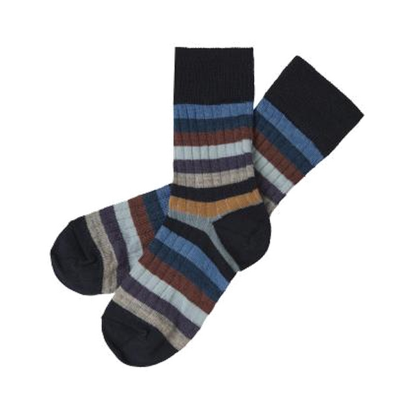 Classic Stripe Socks/DARK NAVY/MULTI STRIPE