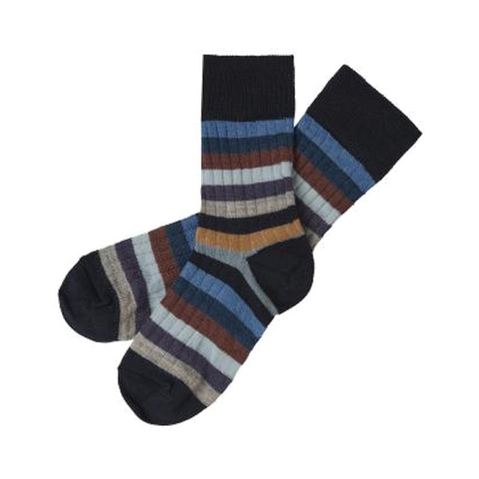 Classic Stripe Socks/DARK NAVY/MULTI STRIPE