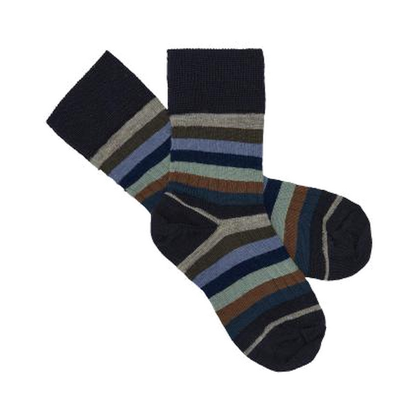 Classic Striped Socks/DARK NAVY/MULTI STRIPE