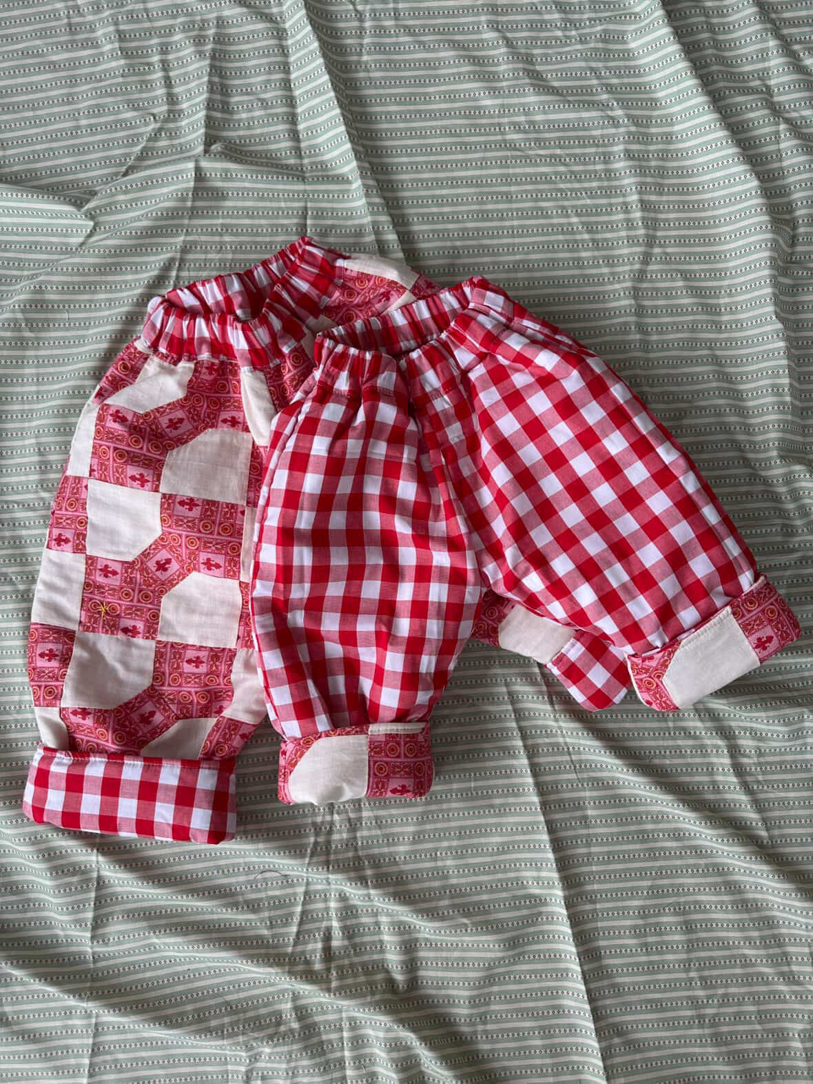 Quilt pants/Red Check