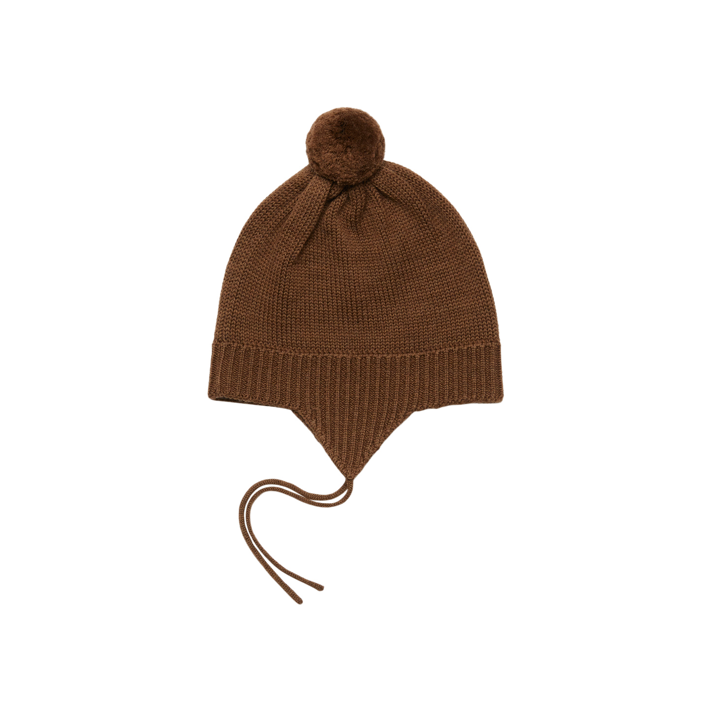 Baby Pompom Hat/hazel melange