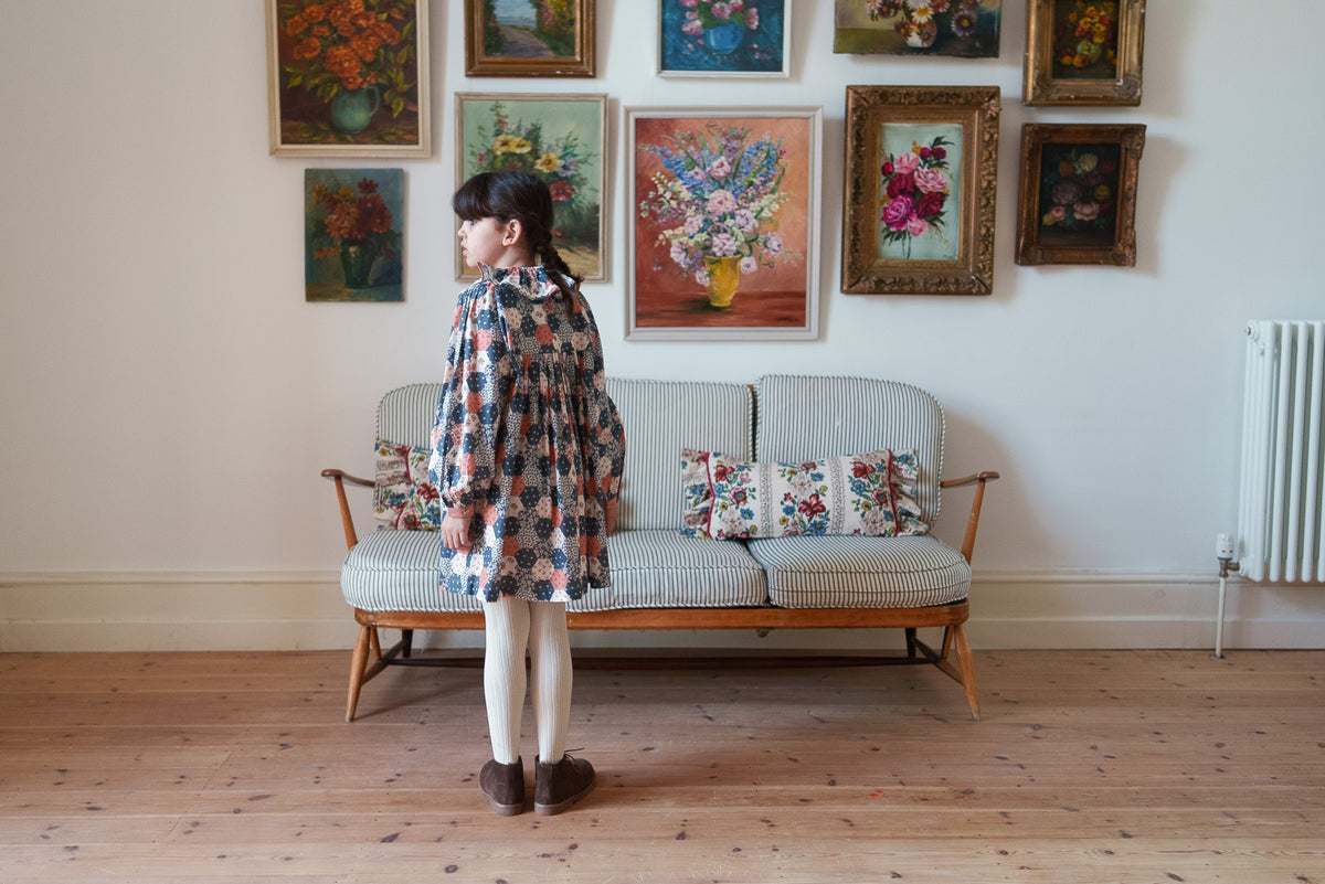 Olivia Dress/Patchwork Floral