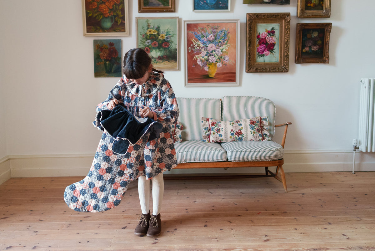 Olivia Dress/Patchwork Floral