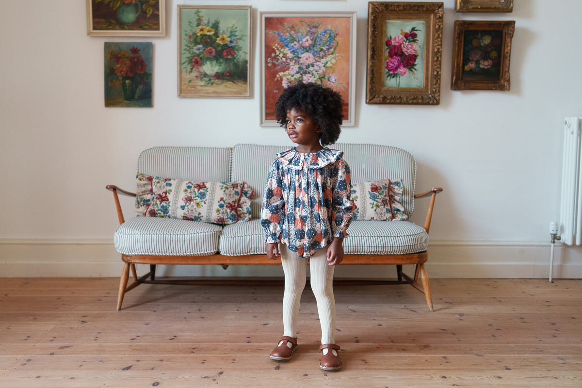 Emilie Romper/Patchwork Floral