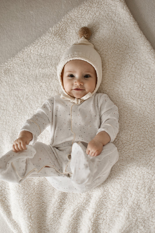 Organic Baby Onesie/WHITE MILK