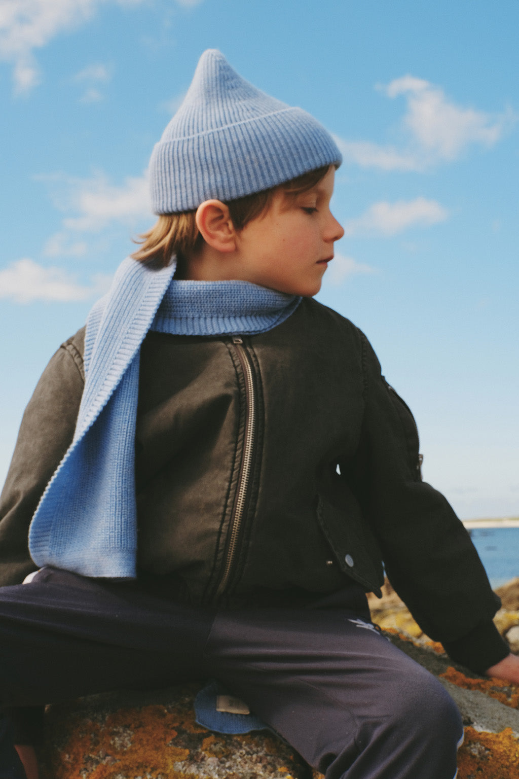 Beanie Fonzie/Light Blue