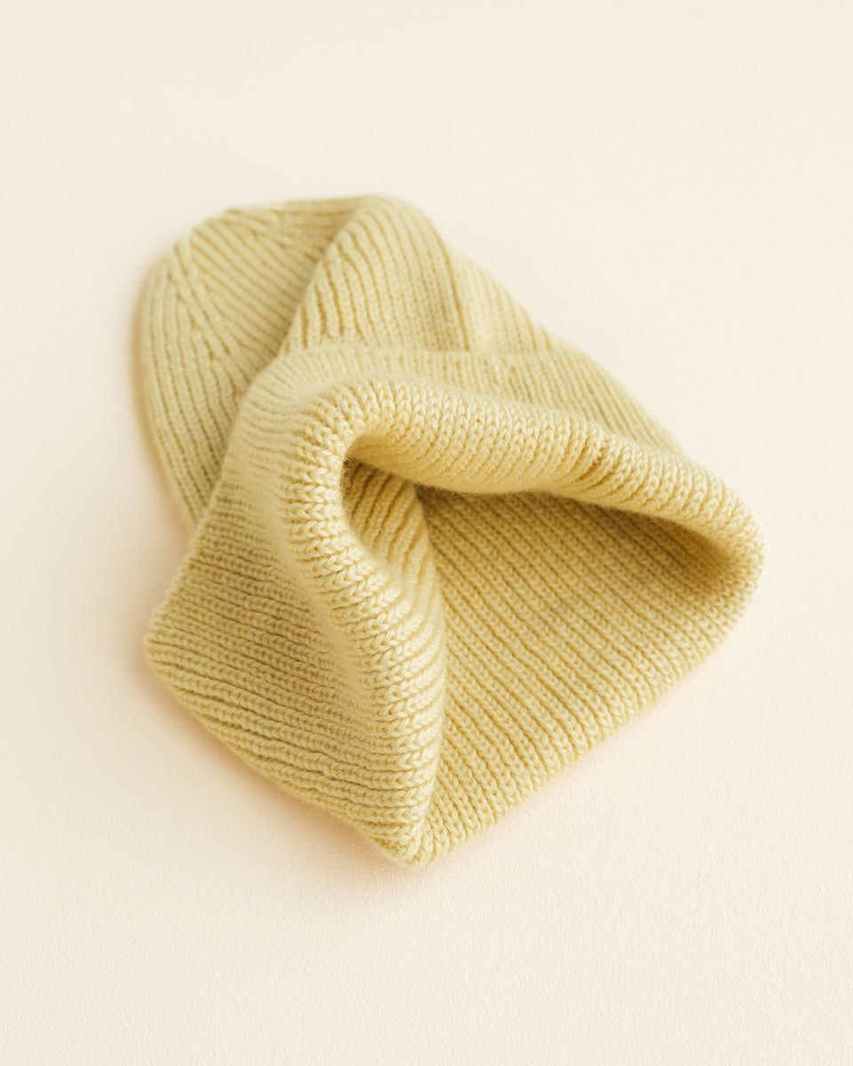 Beanie Fonzie/Light Yellow