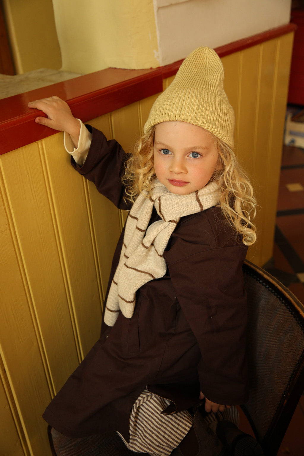 Beanie Fonzie/Light Yellow