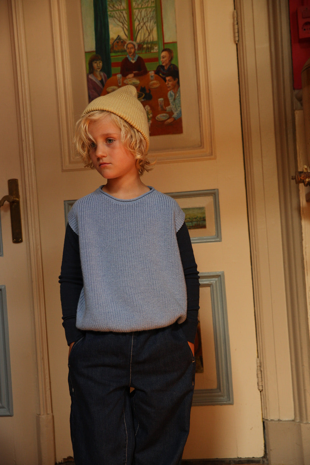 Beanie Fonzie/Light Yellow