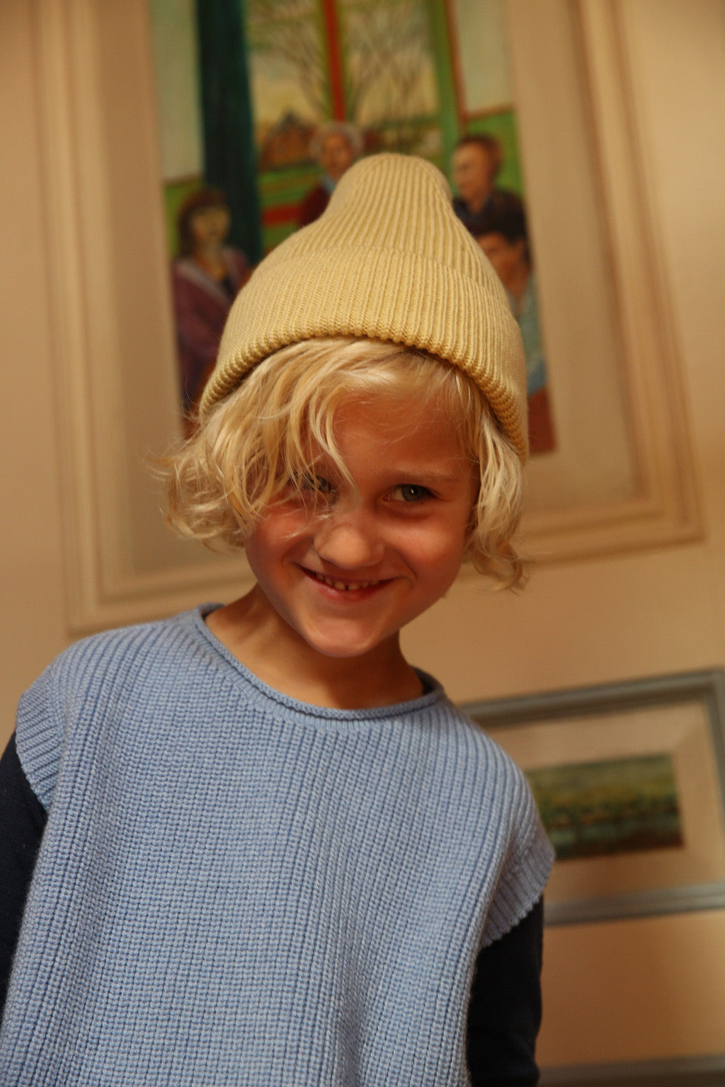 Beanie Fonzie/Light Yellow