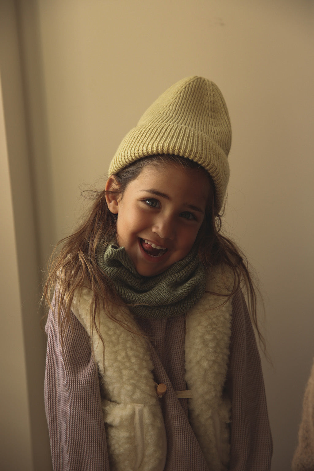 Beanie Fonzie/Light Yellow