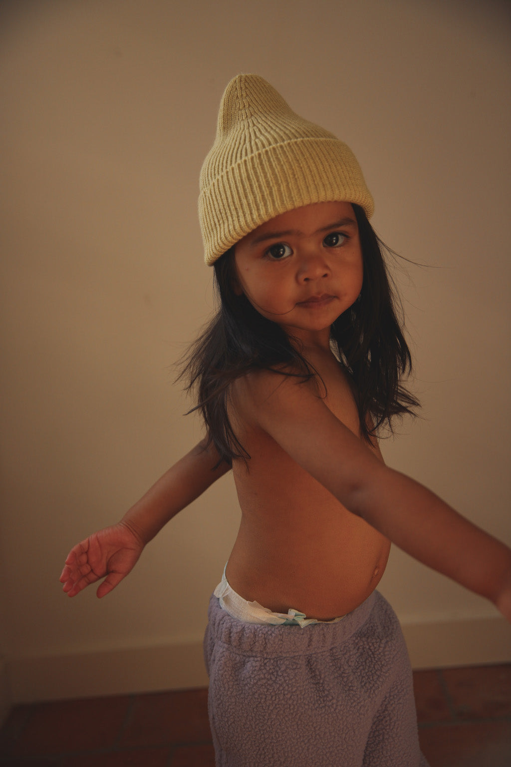 Beanie Fonzie/Light Yellow