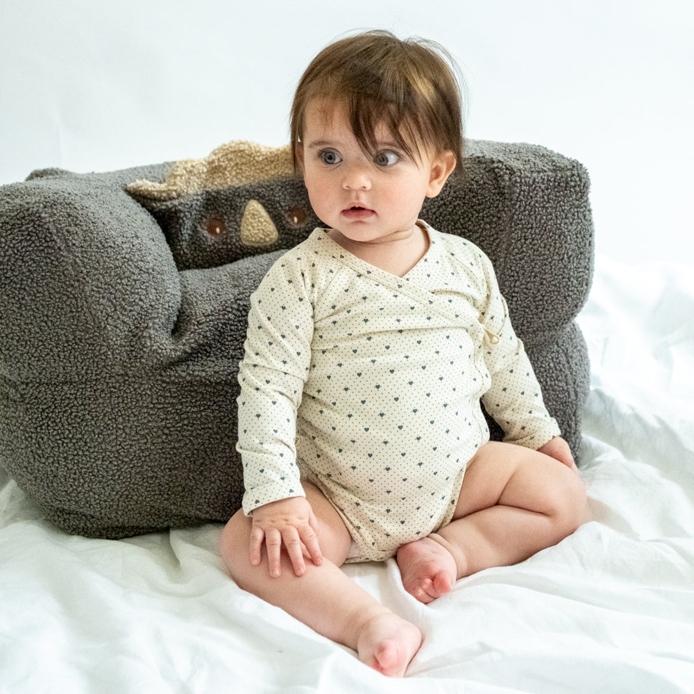 Elia wrap body baby romper/Lots of love sky