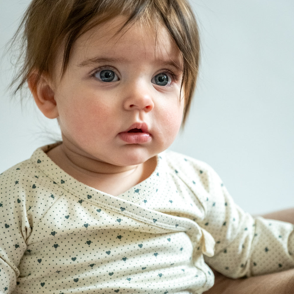 Elia wrap body baby romper/Lots of love sky