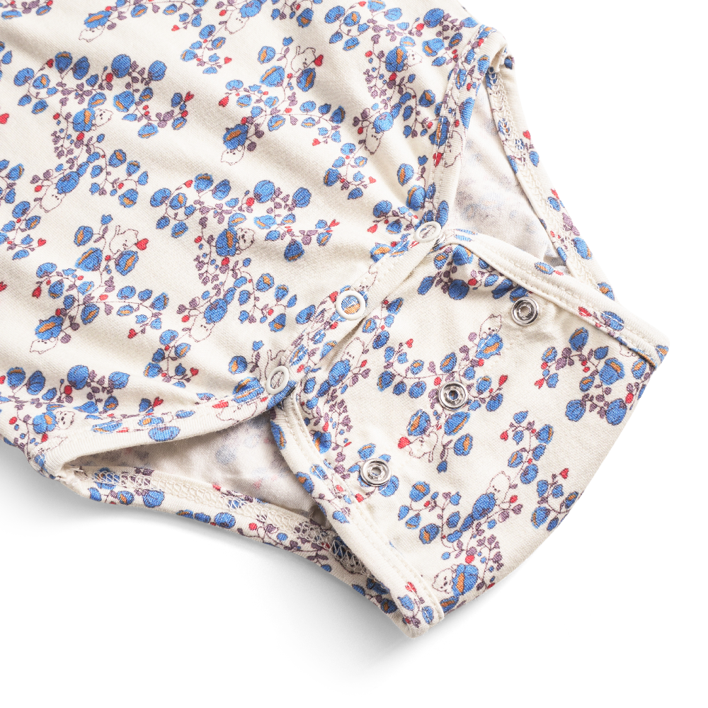 Ella baby body frill romper/Blue bells