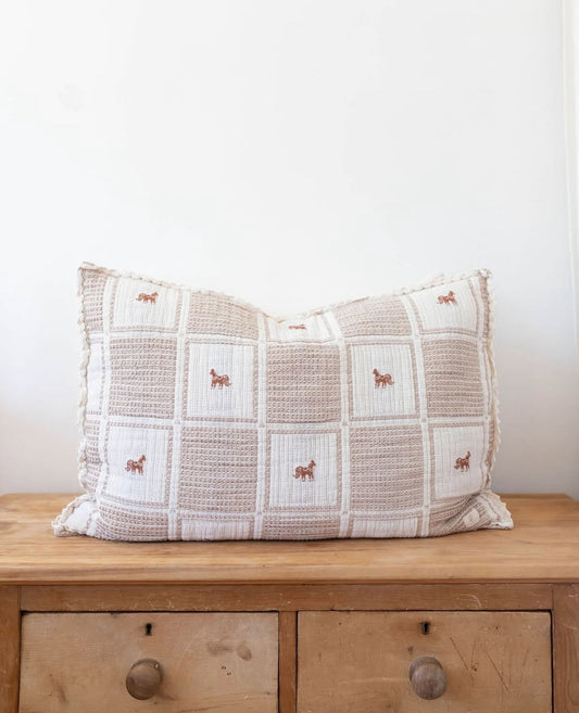 patchwork pillowcase - pony