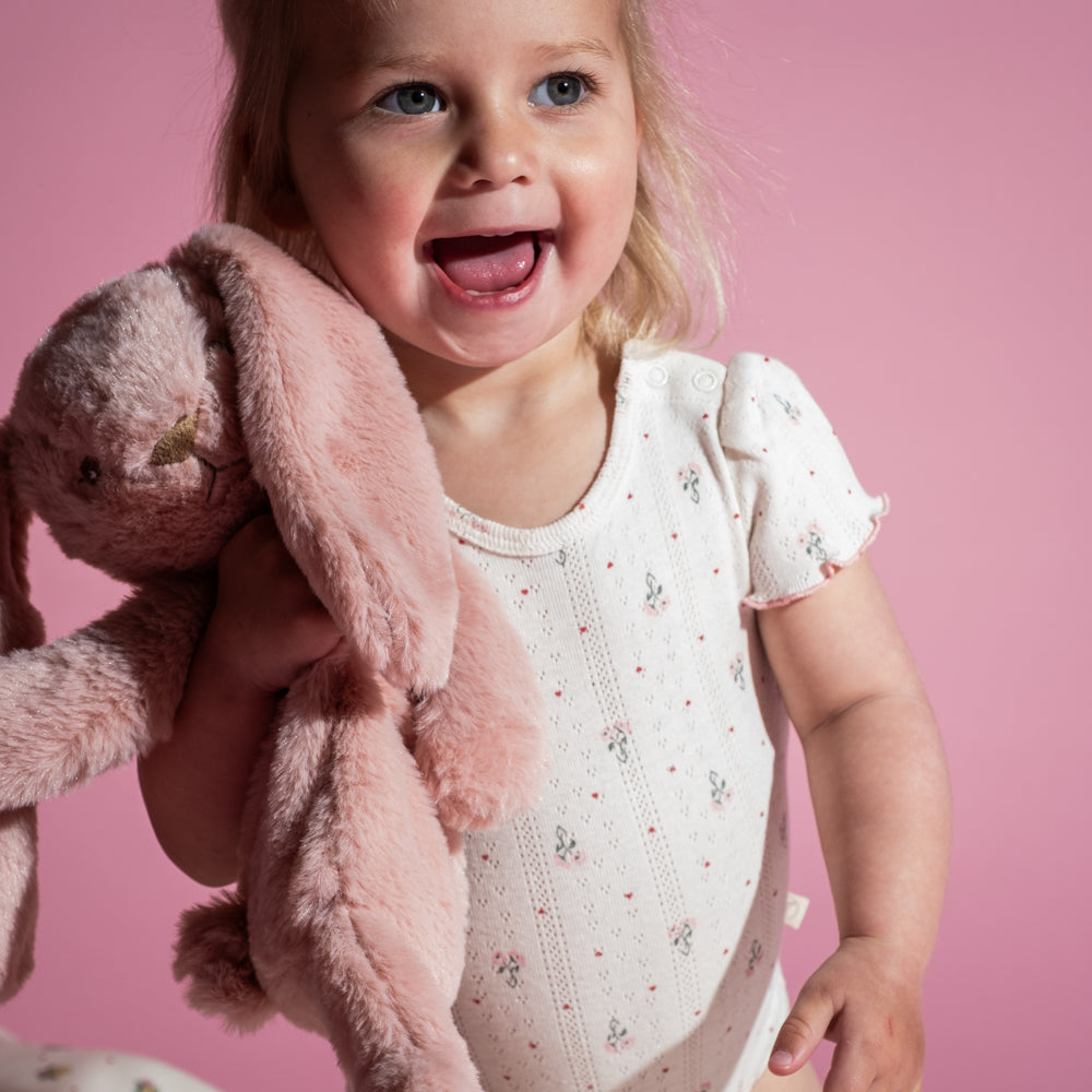 Greta SS baby body romper/Blooming love