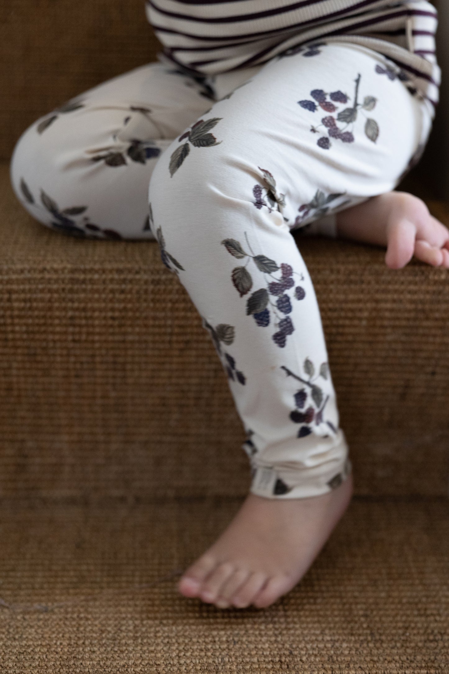 Baby Legging Printed/Black Berry