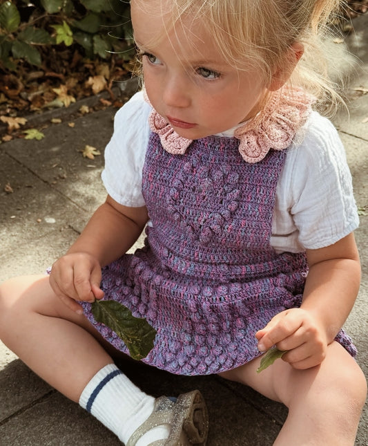 Girl's Pinafore Dress JUNE/Painted Purple