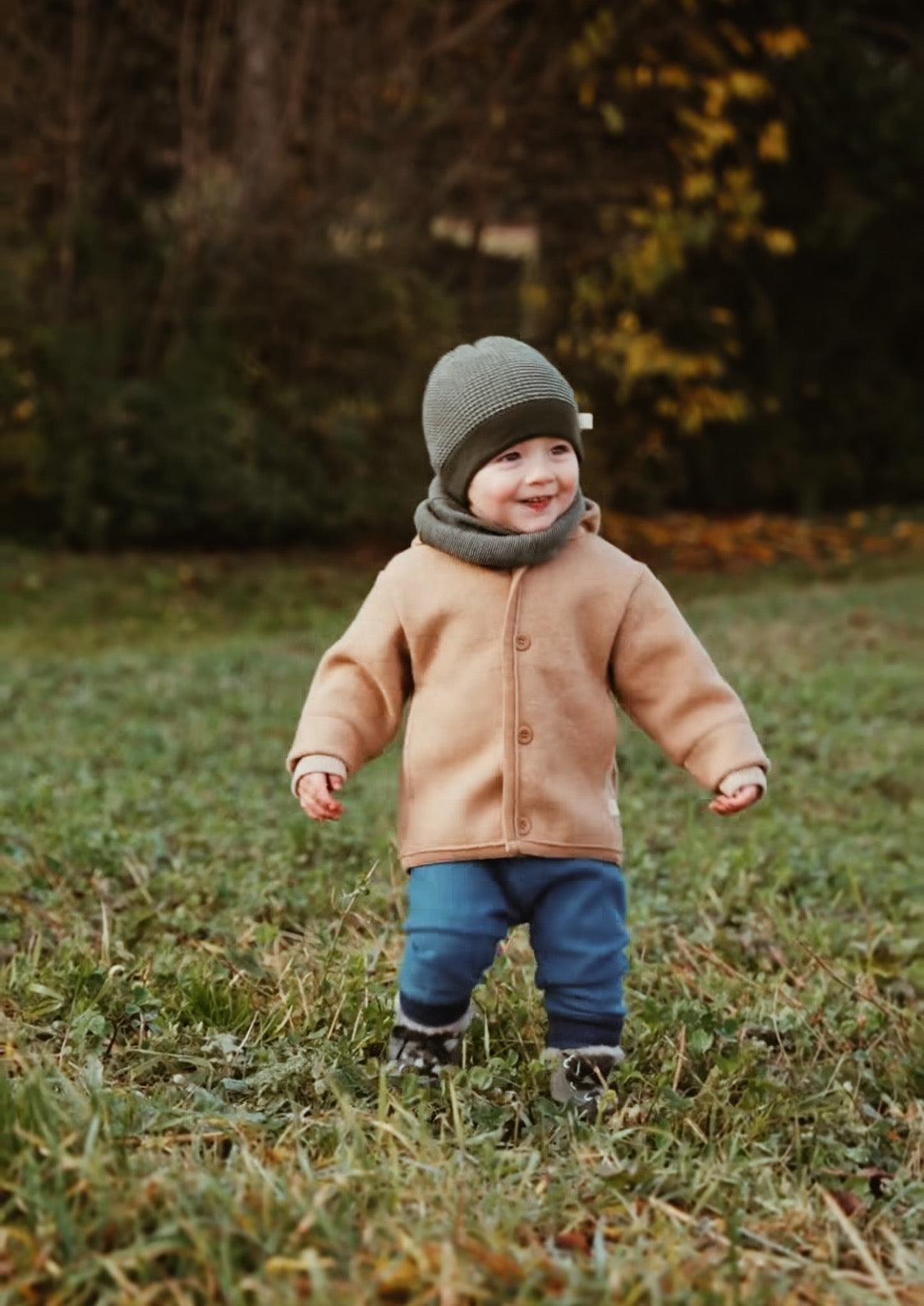 Boiled Wool Jacket/caramel