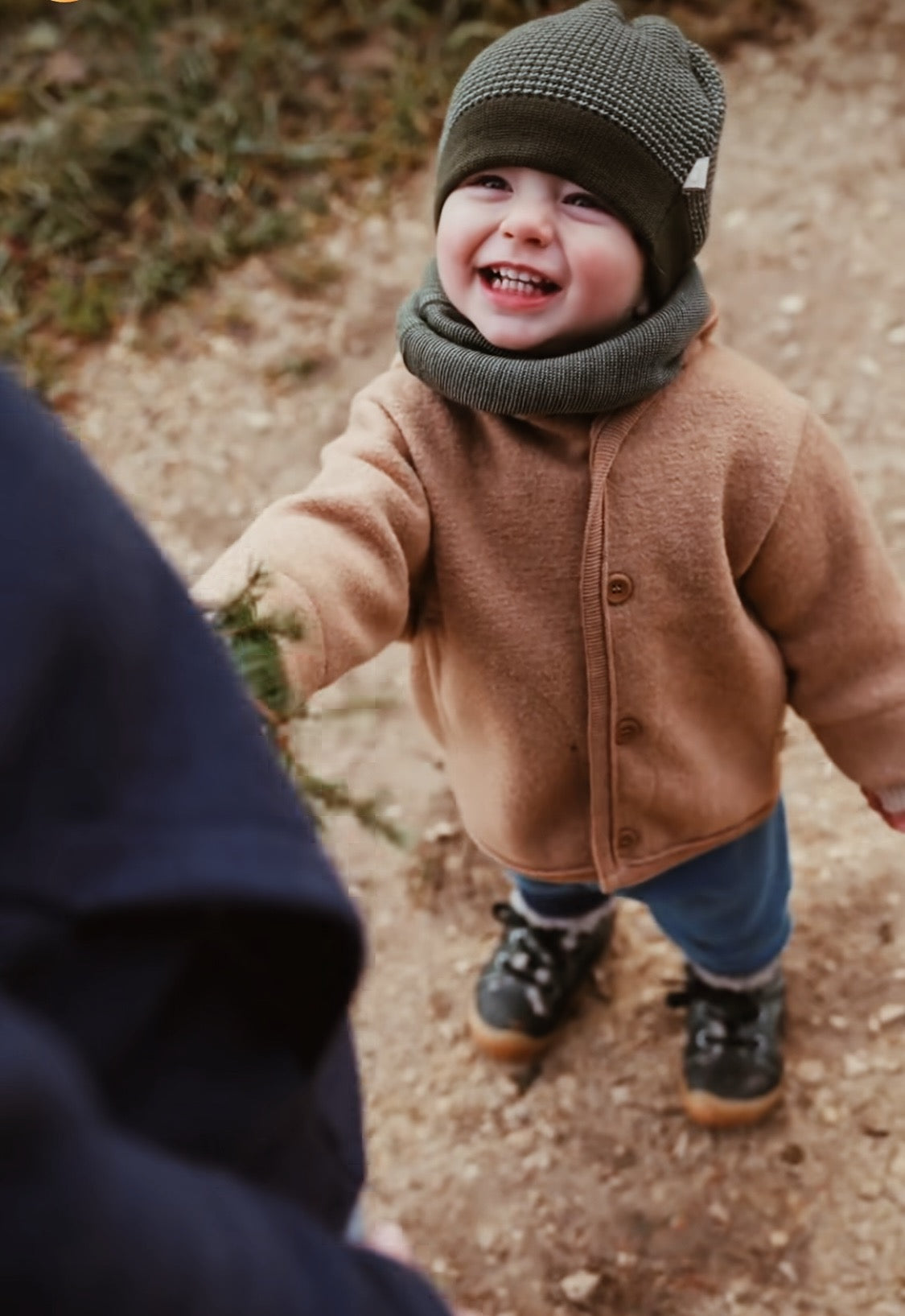 Boiled Wool Jacket/caramel