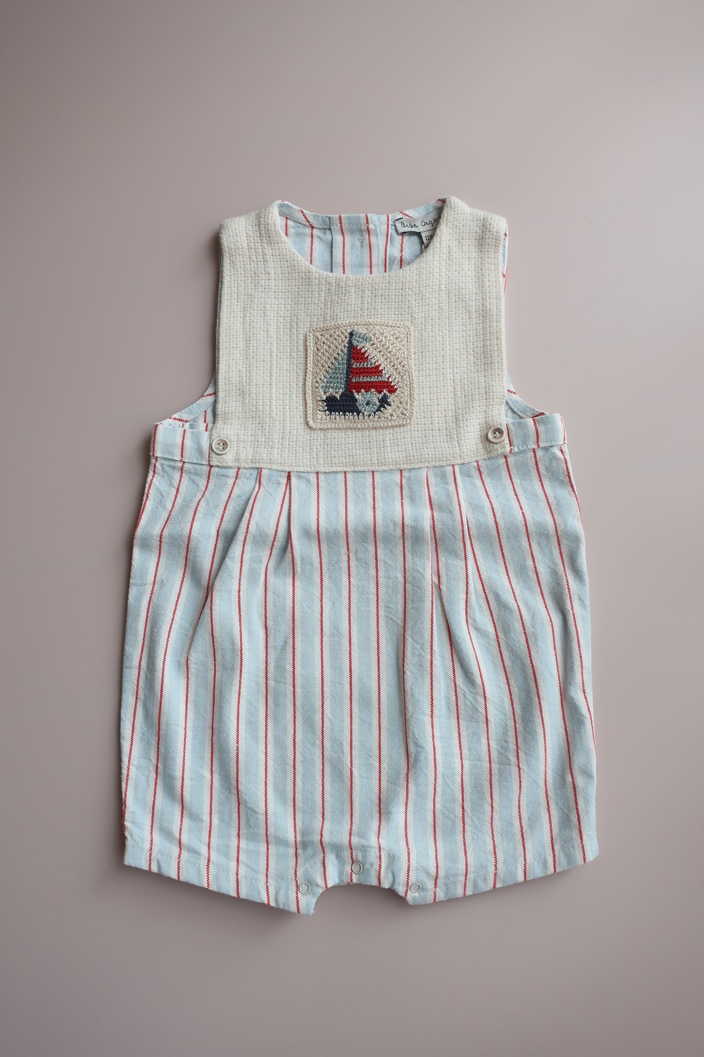 Sebastien Romper/Sea Side Stripe