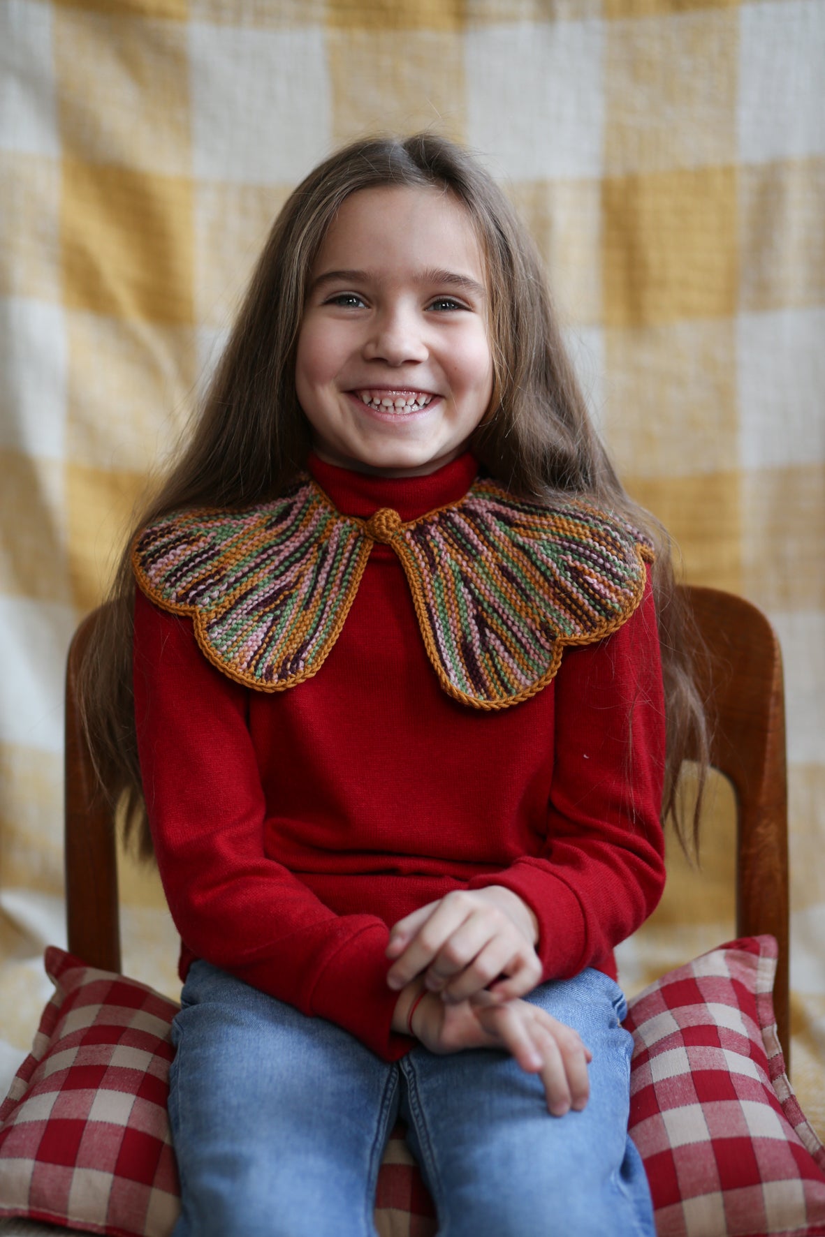 C*i様 kalinka カリンカ 付け襟 ロンパース 18-24m kalinka kids Cordelia Collar/Jellybean カリンカキッズ つけ襟