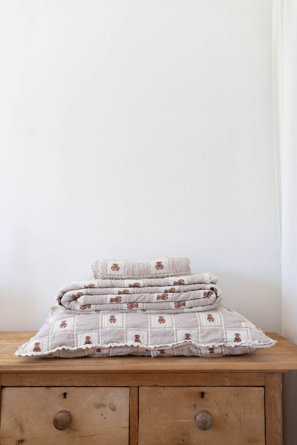 Patchwork Pillowcase/Teddy