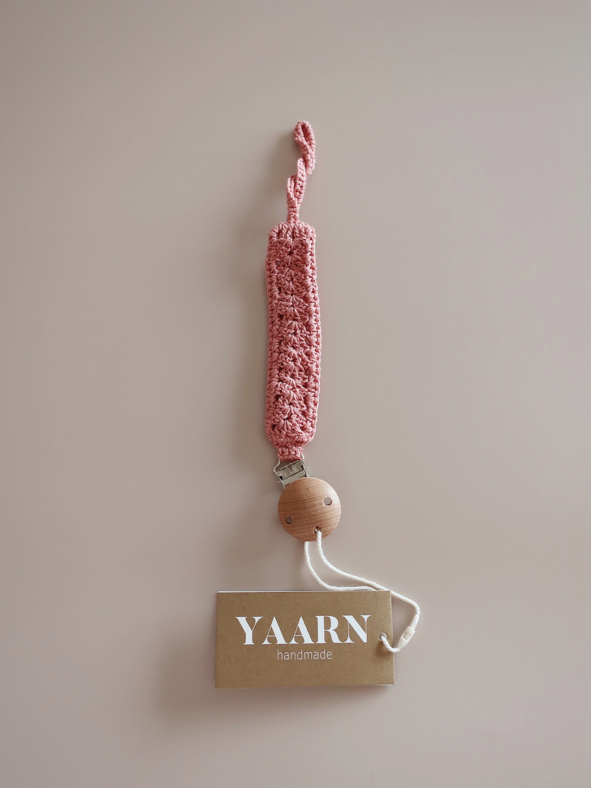 Baby Pacifier Strap/Blush