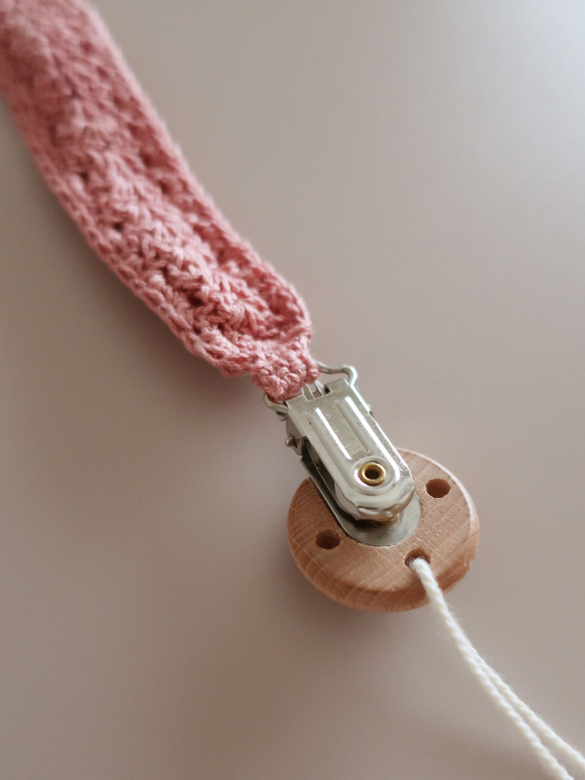 Baby Pacifier Strap/Blush