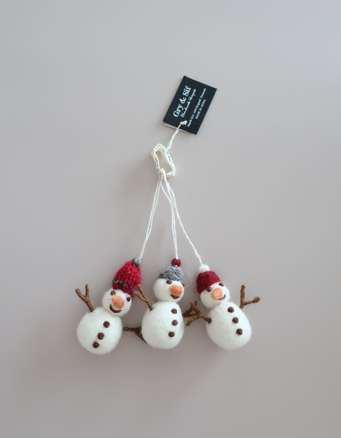 Snowman w/Hat - Set of 3