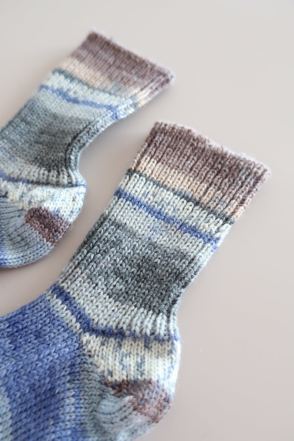 Woolen children's socks - blue