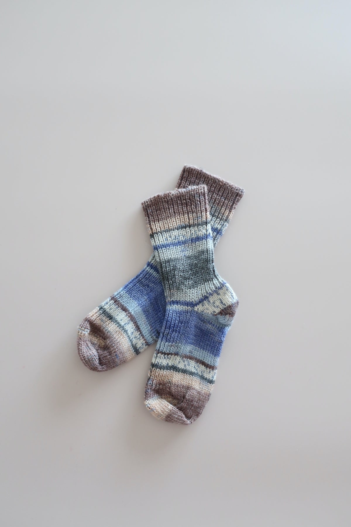 Woolen children's socks - blue