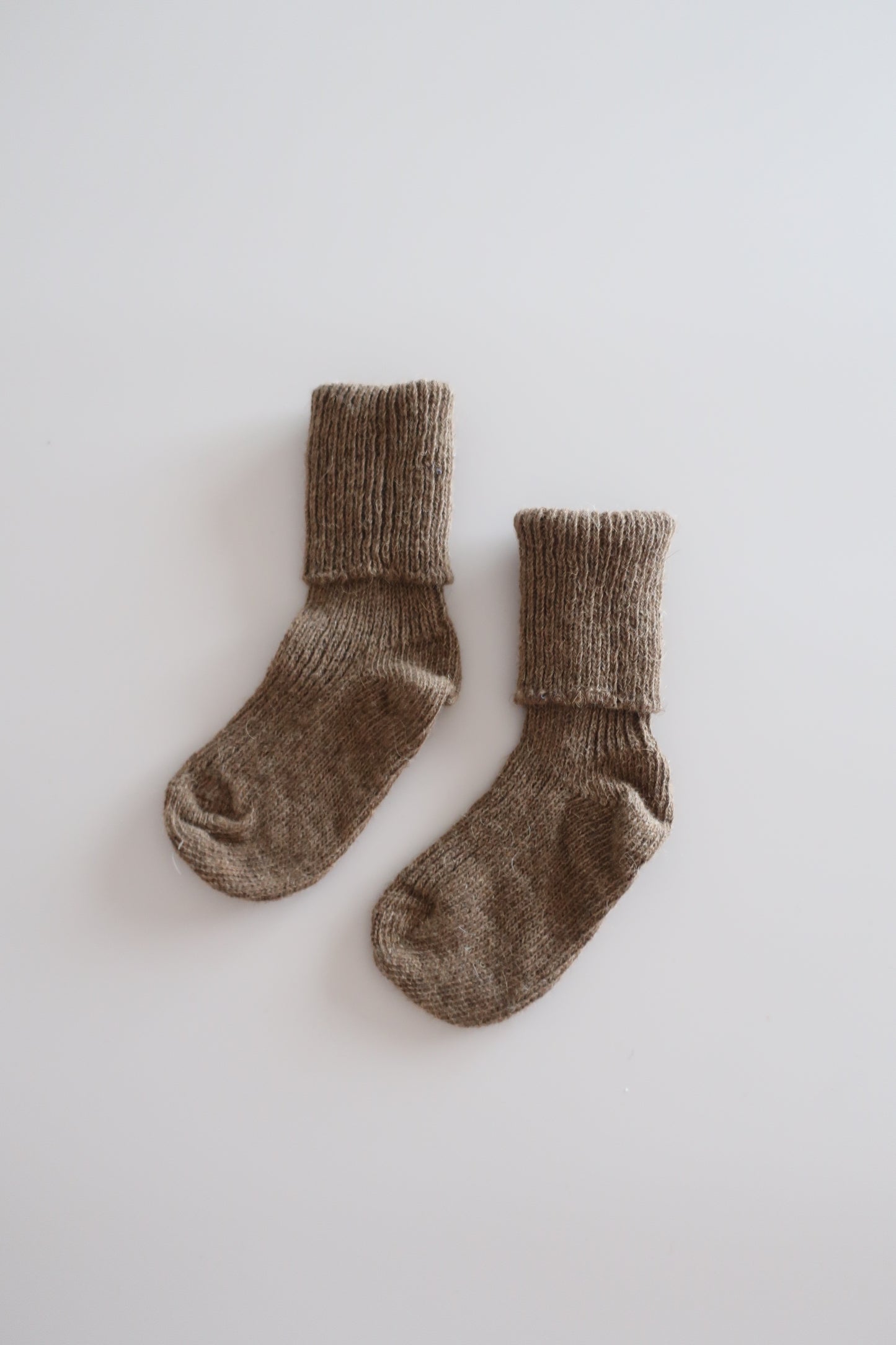 Wool socks made from camel hair