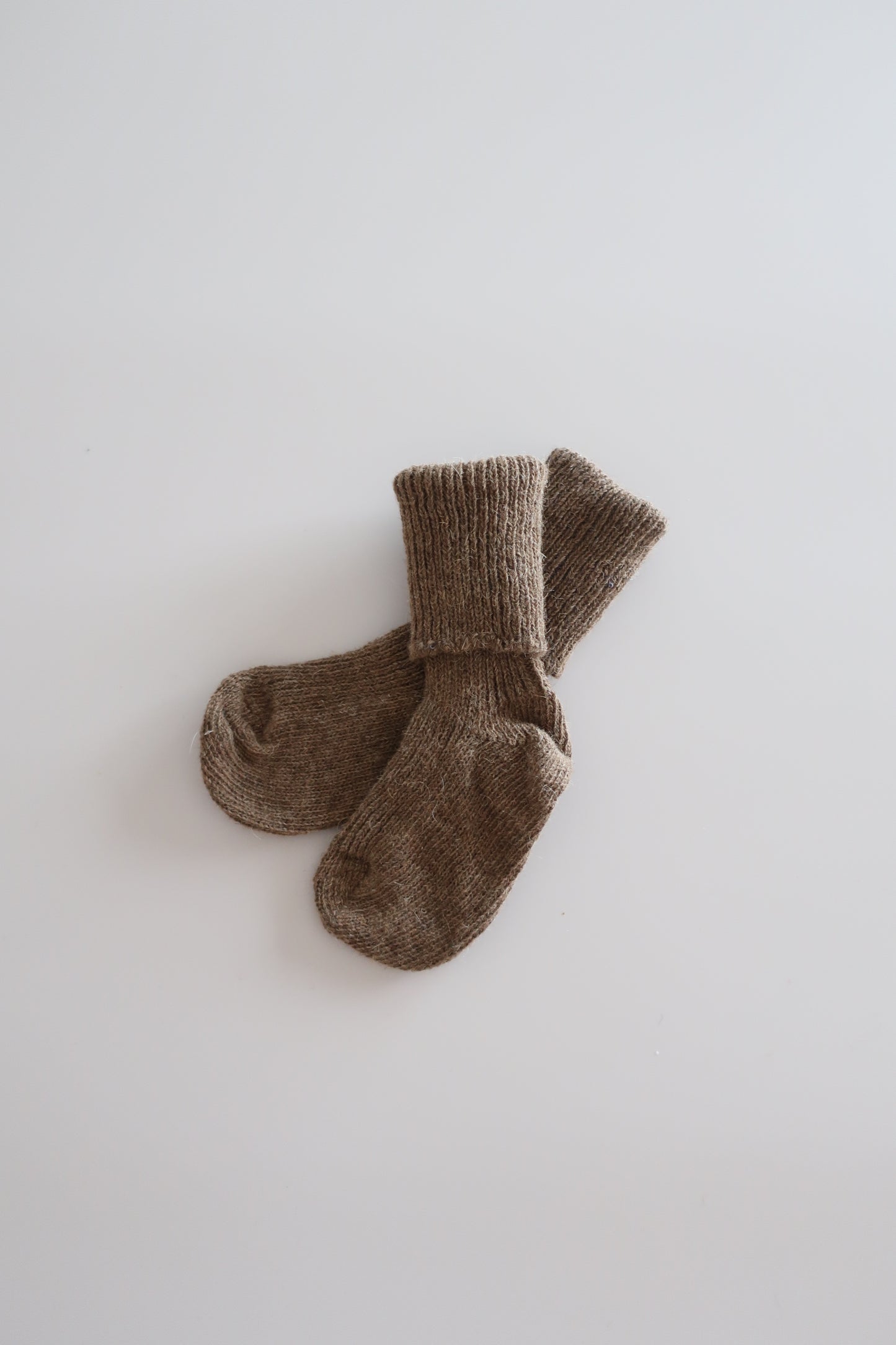 Wool socks made from camel hair