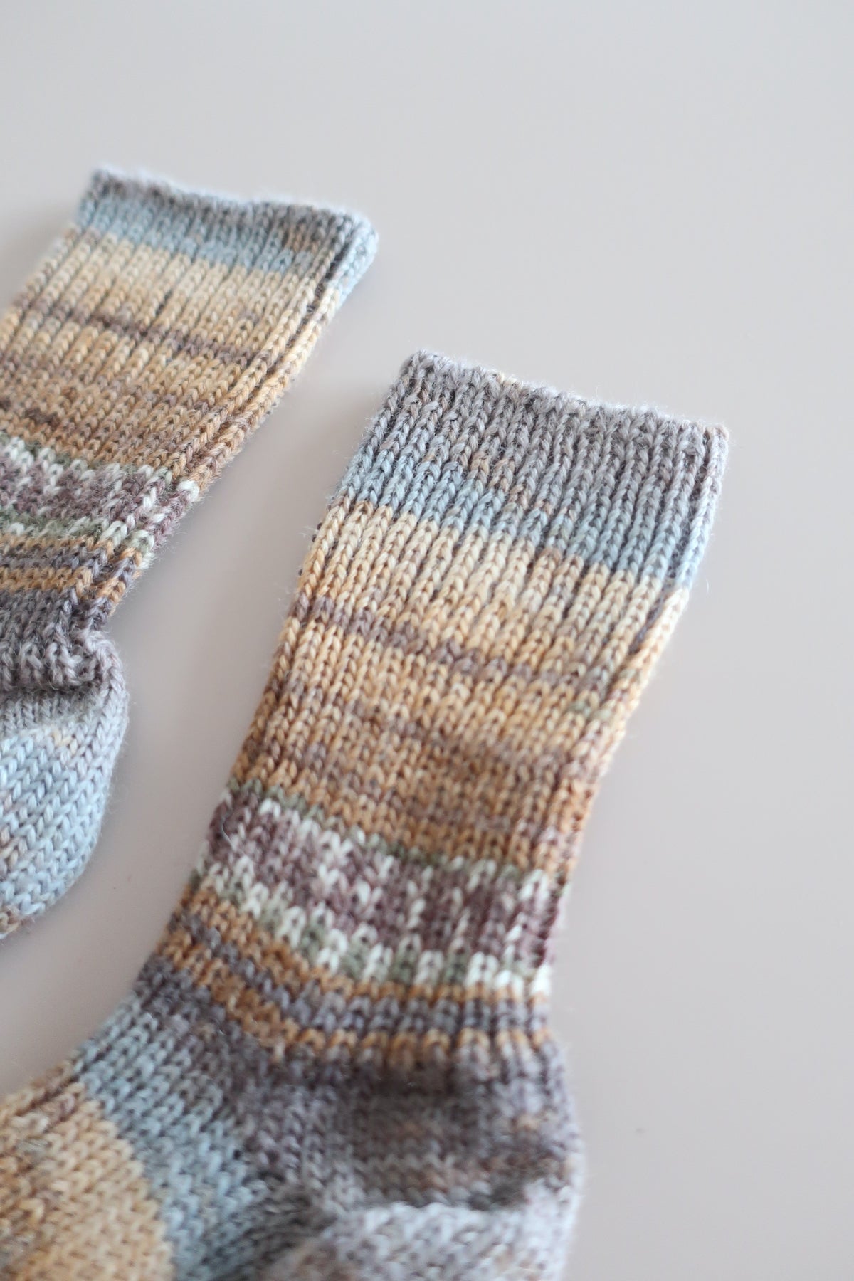 Woolen children's socks - brown