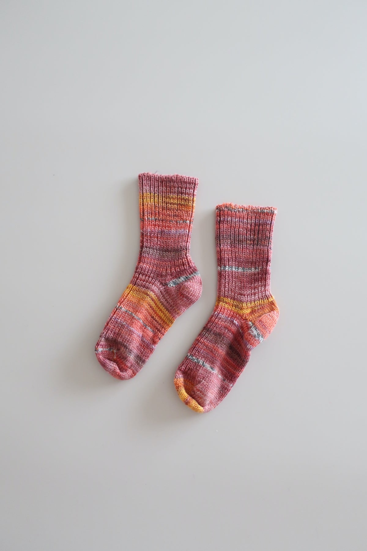 Woolen children's socks - pink