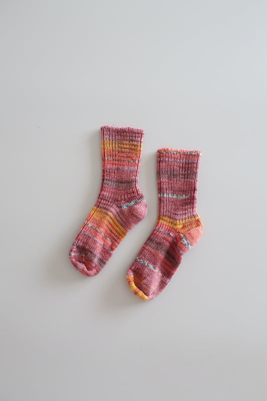 Woolen children's socks - pink