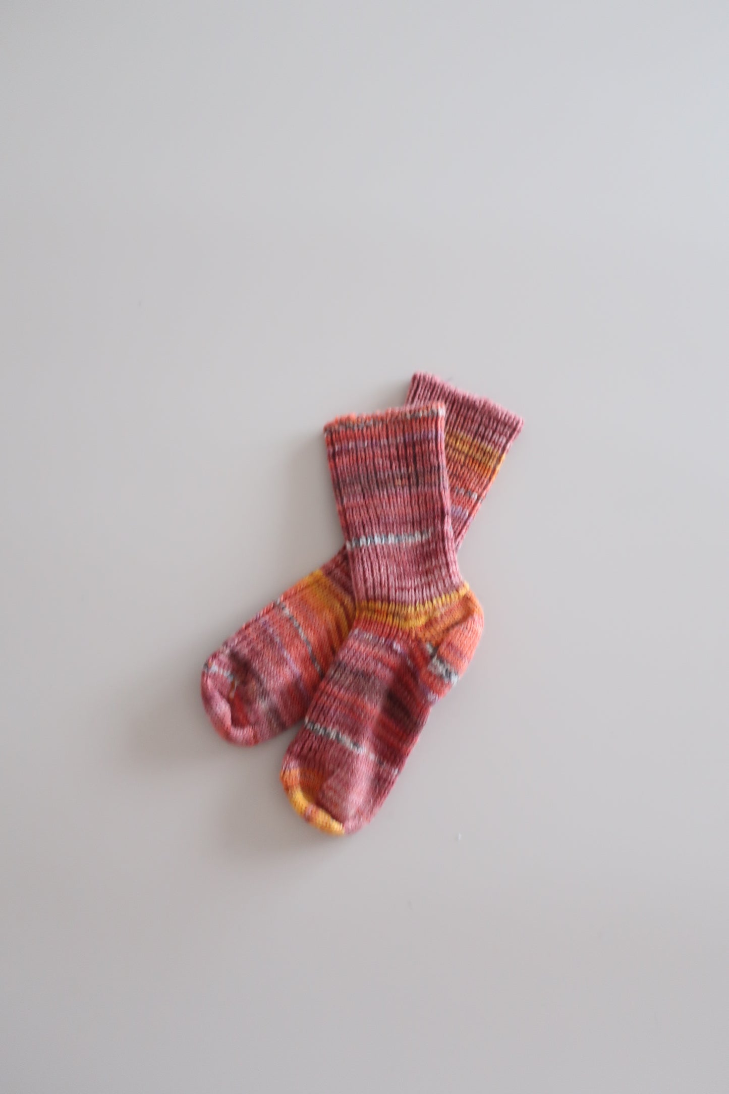 Woolen children's socks - pink